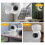 5G HD 3MP Wireless Camera with Night Vision, Speaker, 128G Support, White 5