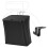 Leather Car Garbage Can Foldable 7.9x7.1x5.9in, Black, Large Capacity 11