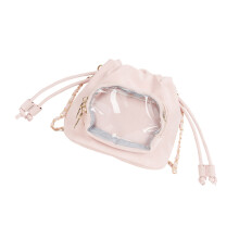 Trendige PU-Umhängetasche für Damen, leichte Umhängetasche,-Rosa