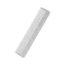Barbe et moustache en acier inoxydable-Vagues de la mer d'argent