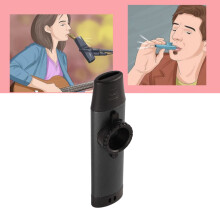 Professional Aluminum Kazoo with 5 Pcs Flute Diaphragms for Kids, Black