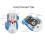 Mouse da gioco 2.4G Bluetooth cablato 3 modalità 5 DPI RGB bianco 12