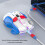 Mouse da gioco 2.4G Bluetooth cablato 3 modalità 5 DPI RGB bianco 8