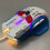Mouse da gioco 2.4G Bluetooth cablato 3 modalità 5 DPI RGB bianco 13