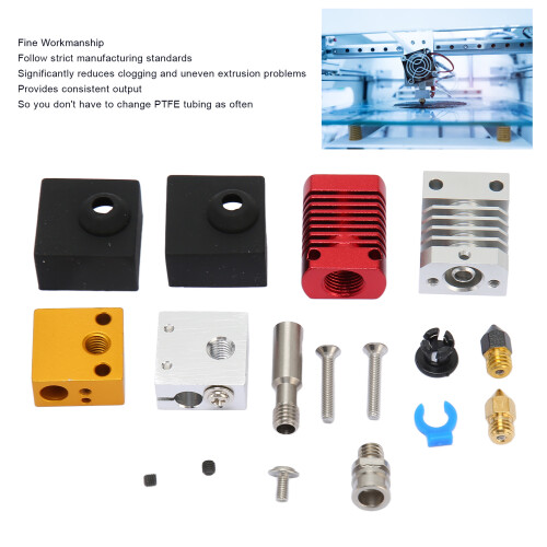 Metal Hotend Kit for Ender 3/Pro V2 3D Printer Extruder Nozzle 2
