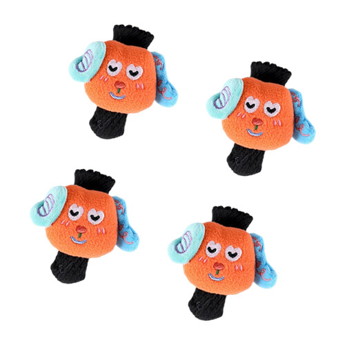 4 Stück elastische Gummi-Möbelbeinkappen, Bodenschutz,-Orange