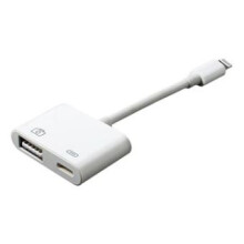 Cuibheoir USB do Ghléasanna iOS, Tacaíonn sé le Formáidí Caighdeánacha Grianghraf agus Formáidí Físe HD le Cábla OTG Inaistrithe USB3.0