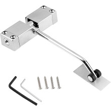 Non-handed Design Door Closer, Stainless Steel Surface Mounted Fire Gate Door Closer Adjustable Closing Speed For Residential Commercial Use