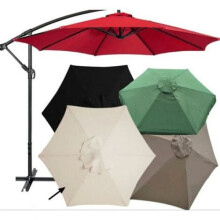 Sunbrella udskiftningsbaldakin til 3 meter stel, UV-blokerende polyesterstof med vandtæt design, holdbar forstærket sekskantet form til terrasse