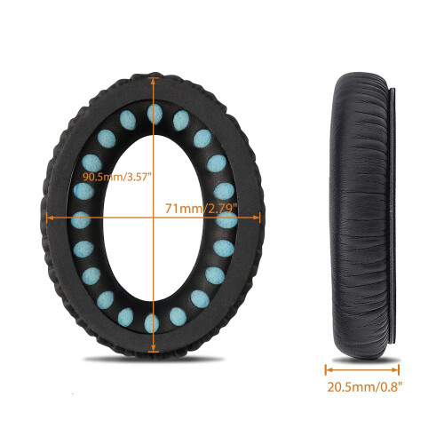 Μαξιλάρια ακουστικών για Bose QuietComfort35Series, Μαξιλάρια αυτιών με αφρό μνήμης και 1
