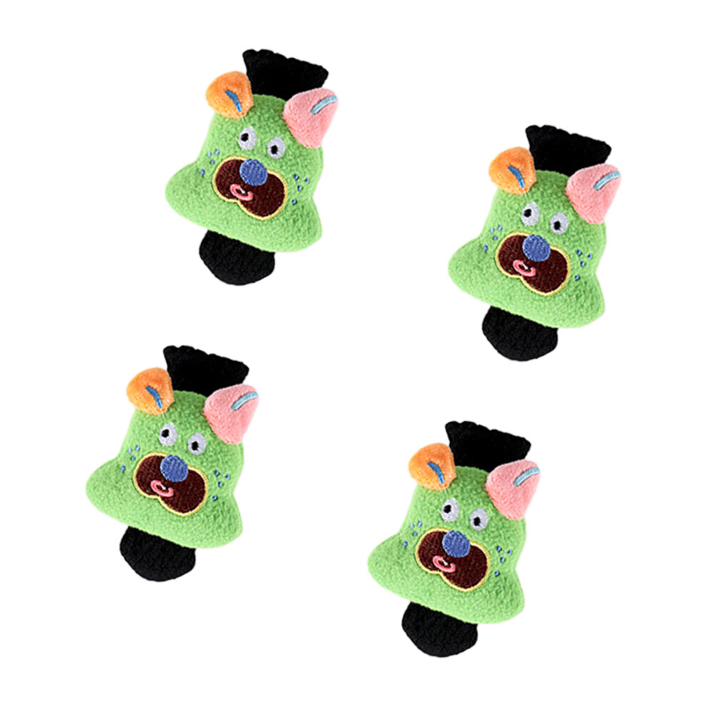 4Pieces Anti Scratch Chair Leg Caps Rubber Floor-Green 7732000546181