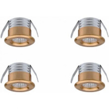Faretti LED da incasso dimmerabili, intensità luminosa selezionabile a 5C per esigenze di illuminazione versatili (4 pezzi)