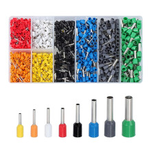 Kit de bornes à sertir, assortiment de 1200 embouts de câble isolés, pour câbles de section AWG et applications électriques, kit de connecteurs