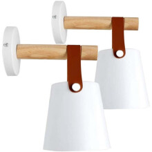 Set van 2 dimbare LED-lampen, industriële wandlamp met vintage design, eenvoudig te installeren, metalen stijl, gesmeed ijzer, Scandinavisch design.