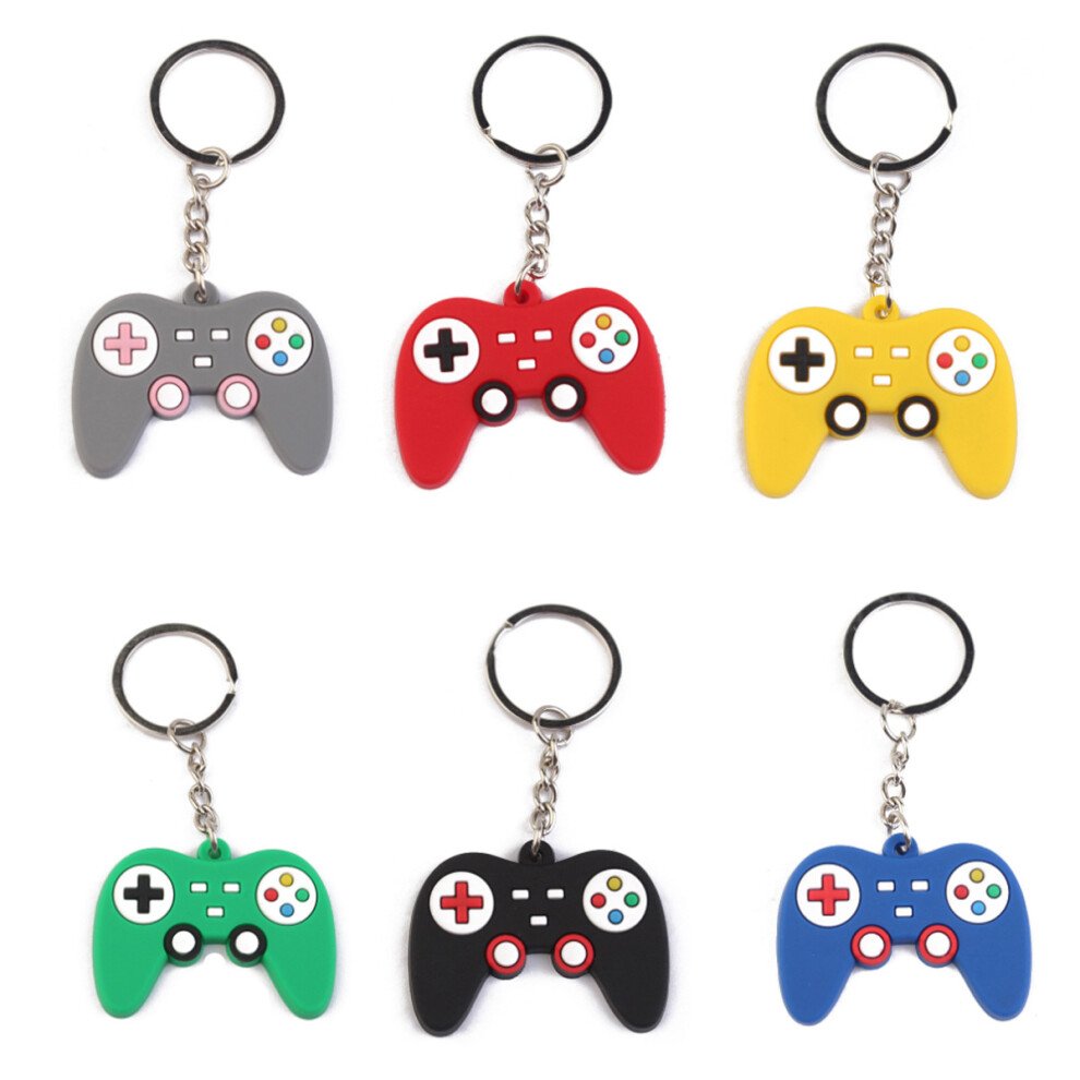 DIY Jewelry Accessories, Resilient Video Game Controller Keychains for Game Theme Parties, Vibrant and Durable Gamer Party Supplies