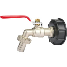 Messing Havehane Hurtigkontakt Afbryder, Syre-Alkali-resistent Ibc Tank Adapter 1/2" Hane Tilslutningsstørrelse Langvarig Brug Ikke-giftig