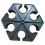 6-Hole Microphone Holder Tray Reinforced Hexagon Structure 1