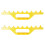 Pack of 2 Multiple Frame Hive Honeycomb Spacers Rakes Accurate 1