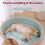 Plush Dog Bed Comfortable Hideaways Resting Bed For Home-Gray L 5
