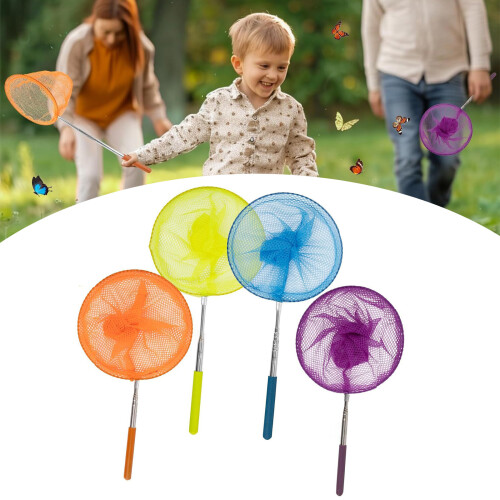 4lots uitschuifbaar worm- en visnet voor kinderen, professioneel 1