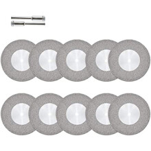 Innovatieve diamantgecoate slijpschijven, ultradun en nauwkeurig voor het slijpen van edelstenen, metaal en glas. 10 stuks, ontworpen voor roterende