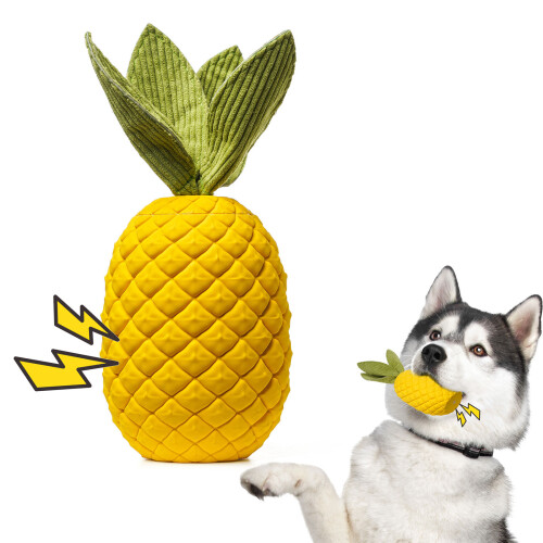 Interactief klinkend speelgoed Katten- Grote rubberen ananas 1