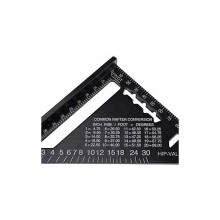 Präzisions-Dreiecklineal, ergonomisches Design, Aluminiumlegierung mit hoher Härte, stabile Leistung, verschleißfeste Skala, leicht,