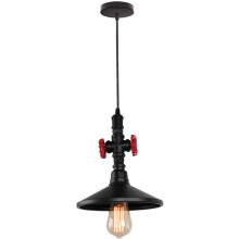 Vintage Hanging Lamp, Adjustable Small Base Iron Lamp Body Pendant Light, Industrial Loft Style Chandelier for Restaurant Bar Cafe Living Room, Retro