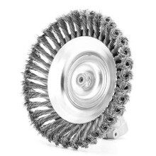 Innovativ installasjonsdesign Ugressfjerner, slitesterk ståltråd av høy kvalitet for hager og plener, universelt gresstrimmerhode 150 mm, Quick