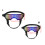 Bunte Hundebrille mit flexiblem Riemen,-Silber L 5