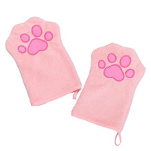 High Quality Pet Glove Towel Provide Comfort for Dog Bath-Pink