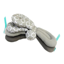 Reisepute for spedbarn, ammepute i mykt stoff med U-formet design, hodestøtte fylt med PP-bomull for babykomfort