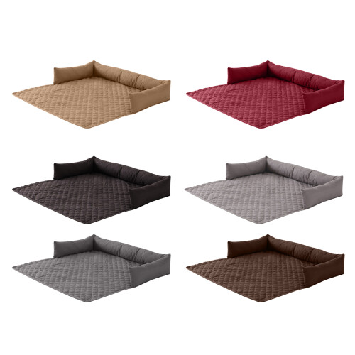Foldable Dog Bed Mat Soft Cushion Pet Sleep-Light Grey L Size 1