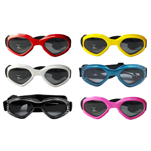 Pet Sunglasses For Small Breeds Windproof Foldable Goggles-Blue 1