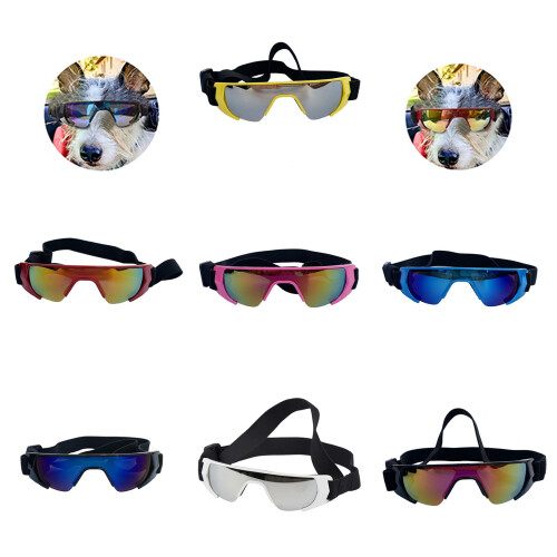 Winddichte, weiche Haustier-Hundebrille für-Gelb 2