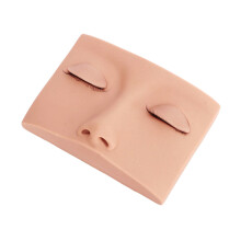 Testina Manichino per Ciglia in Silicone con Palpebre 3 Paia Rosa