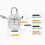 Haustierhalter-Schürze mit geräumiger Tasche für-Winterstil grau 4