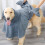 Convenient Pet Bathrobe Keep Your Dog Warm and Dry Bath-L 6