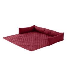 Pet Resting Mat Bed Cushion Blanket for Small Large-Red S Size