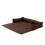 Foldable Dog Bed Mat Soft Cushion Pet Sleep Bed-Coffee S Size 1