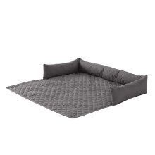 Pet Sleep Pad Warm Bed Nest Cushion Blanket-Dark gray M  Size