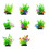 5PCS Simulation Water Grass Aquariums Decoration Green-Type F 2