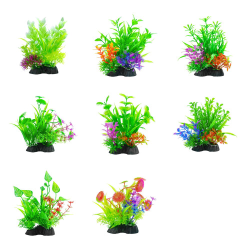 5PCS Simulation Water Grass Aquariums Decoration Green-Type F 1