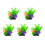 5PCS Artificial Water Plant with Base Aquariums Ornament-Type B 1