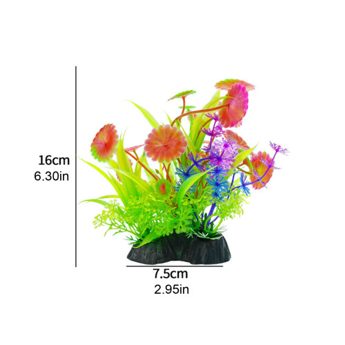 5PCS Artificial Green Plant Landscape Water Grass-Type G 2