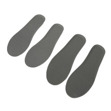 Höhensteigerung Einlegesohlen EVA Atmungsaktiv Stoßdämpfend Schuhheber für Männer Frauen, 2,5 cm Grau