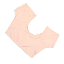 Women's Skin Color Short Sleeve Underarm Sweat Vest, M/L Sizes