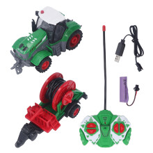 Educational Fun Remote Control Farm Tractor Combine Harvester Toy Realistic Mowing Actions Friction Driven Mower Interchangeable Harvesting Heads