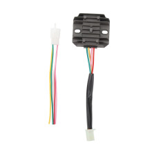 AC Input Voltage Regulator Rectifier for 12V Battery Systems 4 Wire Configuration with 4 Pin Female Plug, High Heat Resistance Easy Mounting for