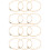 12Stk DIY Stickset, Bambusrahmen Khaki, Rund, Mit 5